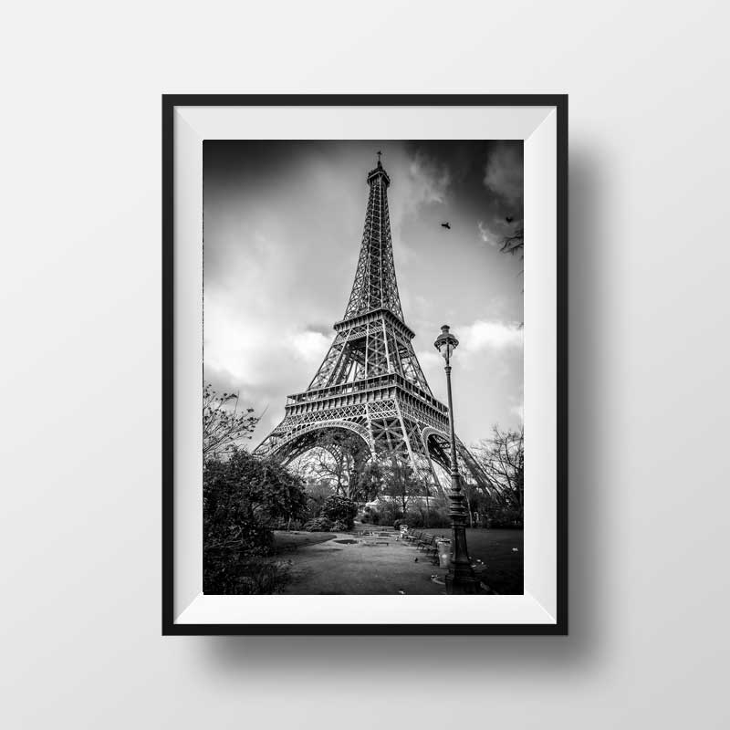 Photo Paris La Tour Eiffel Champ De Mars Image Art Noir Et Blanc Emmanuel Gill