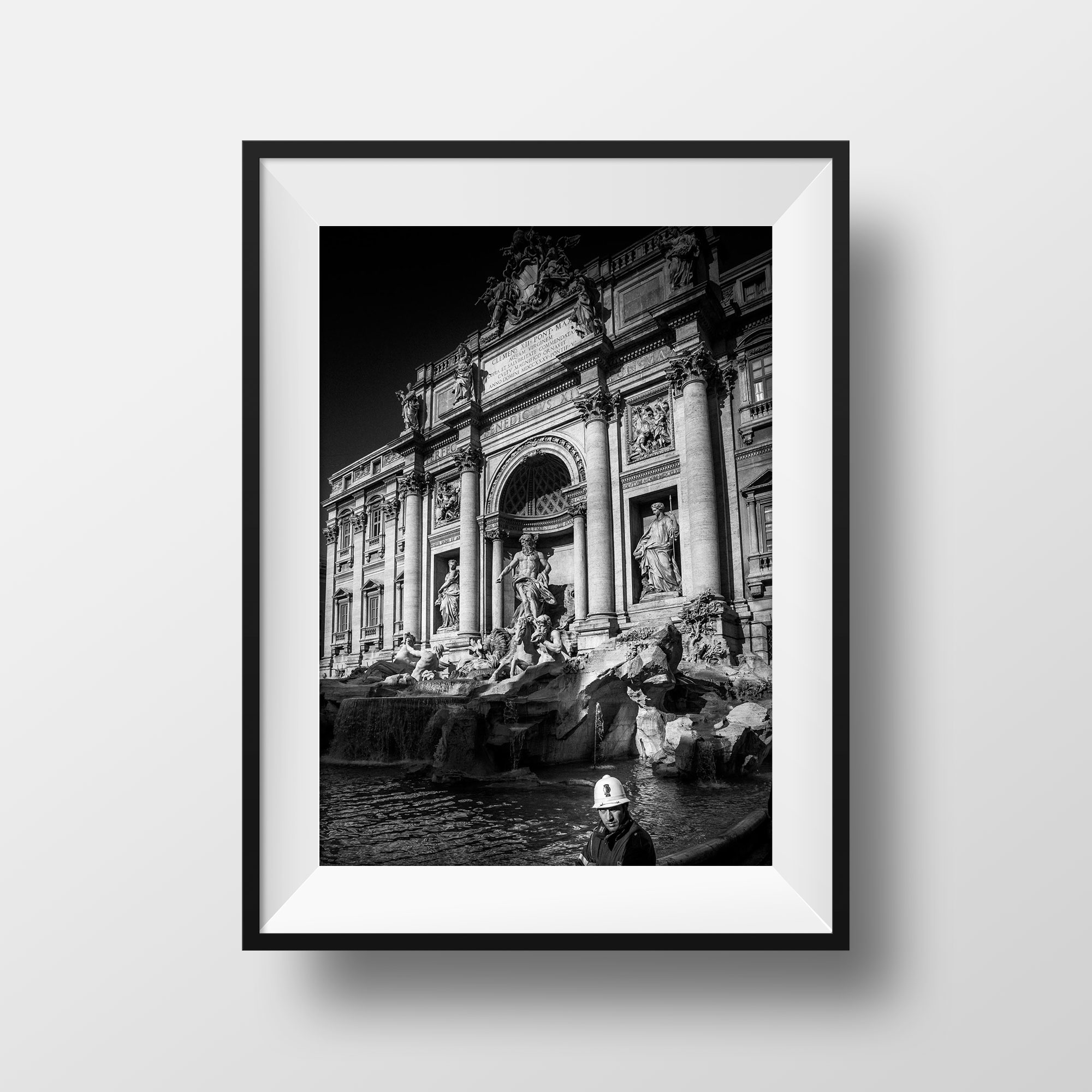 Photo Noir et Blanc Rome Fontaine Trevi Emmanuel Gill